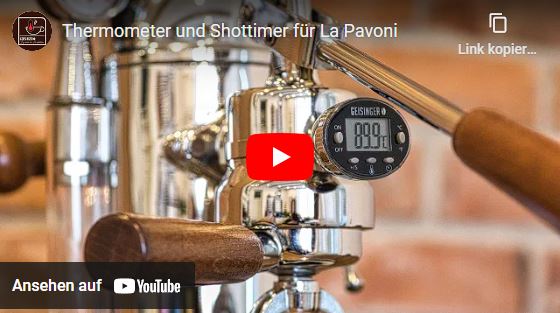 weltweit erster Brühgruppenthermometer für die La Pavoni Handhebelmaschine