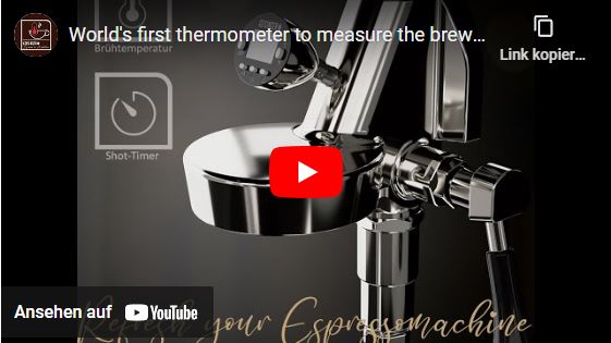 World's first thermometer to measure the brewing temperature with shot timer for the E61 group